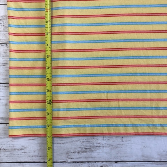 SADDLEBRED Men Yellow w/ Red/Blue Stripes Short Sleeve Polo Sz XXL - Picture 7 of 8